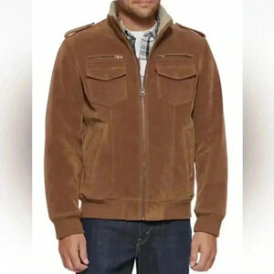 Levi’s Aviator Bomber Faux Suede Sherpa Lined Size Large